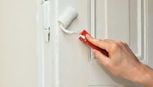 repainting the door